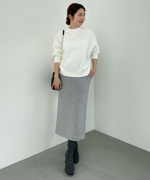 UNFILO / アンフィーロ ミニ・ひざ丈スカート | 【野呂佳代さん着用】BEAUTY FORM JERSEY Iラインスカート | 詳細11