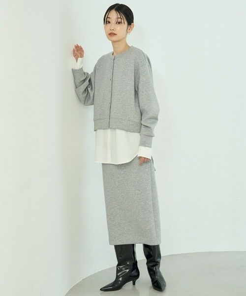 UNFILO / アンフィーロ ミニ・ひざ丈スカート | 【野呂佳代さん着用】BEAUTY FORM JERSEY Iラインスカート | 詳細8