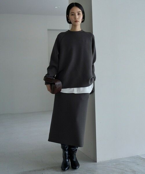 UNFILO / アンフィーロ ミニ・ひざ丈スカート | 【野呂佳代さん着用】BEAUTY FORM JERSEY Iラインスカート | 詳細16