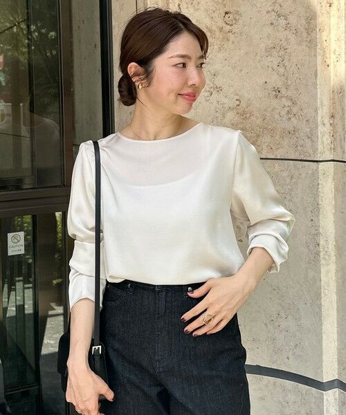 UNFILO / アンフィーロ シャツ・ブラウス | サテン レイヤードブラウス | 詳細11