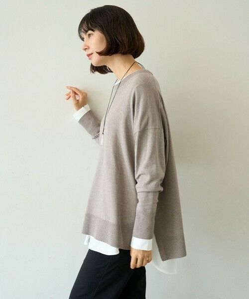 UNFILO / アンフィーロ カットソー | シャツコンビレイヤードTシャツ | 詳細28