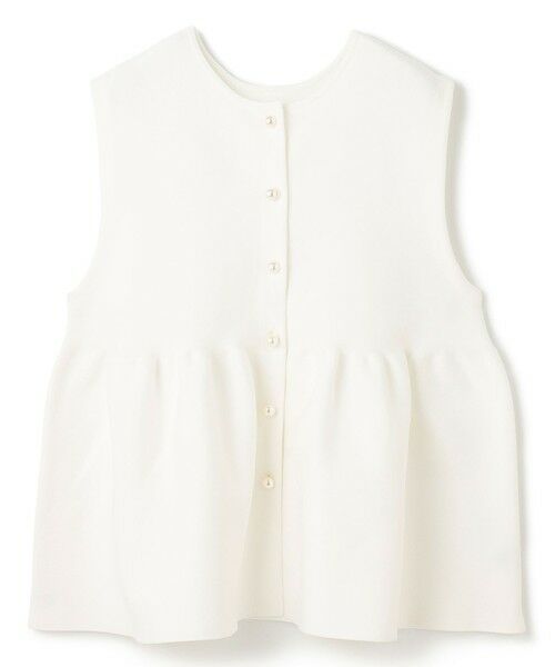 新品✨【VERY×UNFILOコラボ】2WAY ペプラムジレ　M　白 ニットジレ UNFILO｜【VERY×UNFILOコラボ】2WAY ペプラムジレ | Rakuten