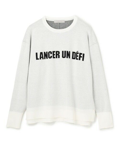 UNFILO / アンフィーロ ニット・セーター | スポンジニット ロゴジャガード | 詳細2