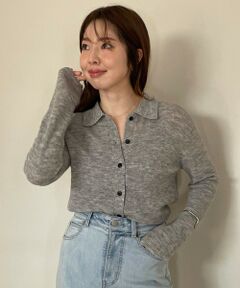 UNFILO / アンフィーロ カーディガン・ボレロ | ファインアルパカ 襟付きカーディガン