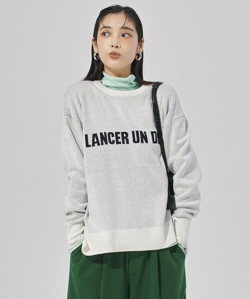 UNFILO / アンフィーロ ニット・セーター | スポンジニット ロゴジャガード | 詳細1