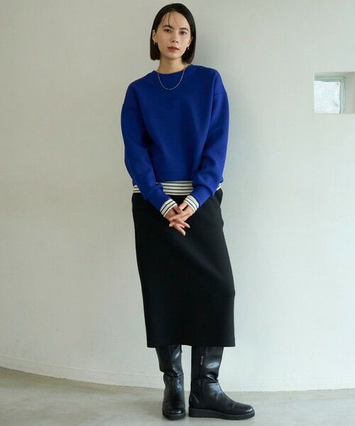 UNFILO / アンフィーロ ミニ・ひざ丈スカート | 【野呂佳代さん着用】BEAUTY FORM JERSEY Iラインスカート | 詳細26