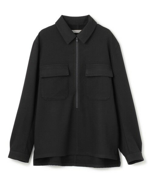 UNFILO / アンフィーロ ブルゾン | 【男女兼用】フラノライク ハーフジップ シャツブルゾン [24年秋冬商品] | 詳細15