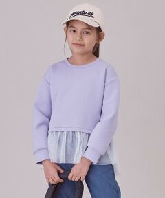 【UNFILO KIDS】BEAUTY FORM JERSEY ペプラムスウェット