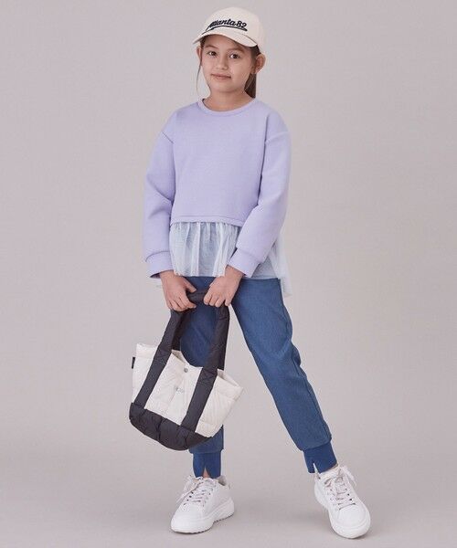 UNFILO / アンフィーロ スウェット | 【110-150cm】BEAUTY FORM JERSEY ペプラムスウェット | 詳細15