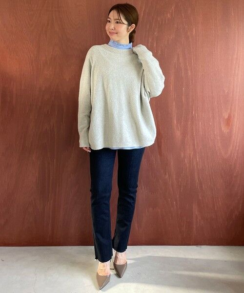 UNFILO / アンフィーロ ニット・セーター | ふわふわニット ラウンドヘム | 詳細4