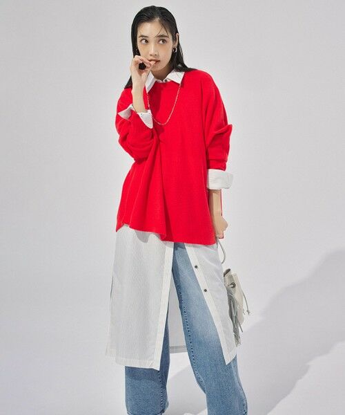 UNFILO / アンフィーロ ニット・セーター | ふわふわニット ラウンドヘム | 詳細5