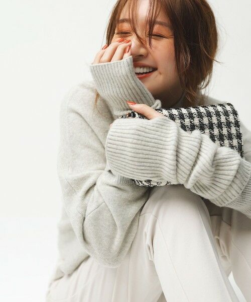 UNFILO / アンフィーロ ニット・セーター | ふわふわニット クロップドハイネック | 詳細1