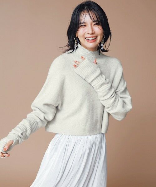 UNFILO / アンフィーロ ニット・セーター | ふわふわニット クロップドハイネック | 詳細3