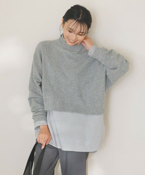 UNFILO / アンフィーロ ニット・セーター | ふわふわニット クロップドハイネック | 詳細17