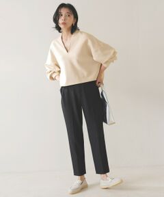 【吸湿発熱/ストレッチ】beauty warm pants テーパード