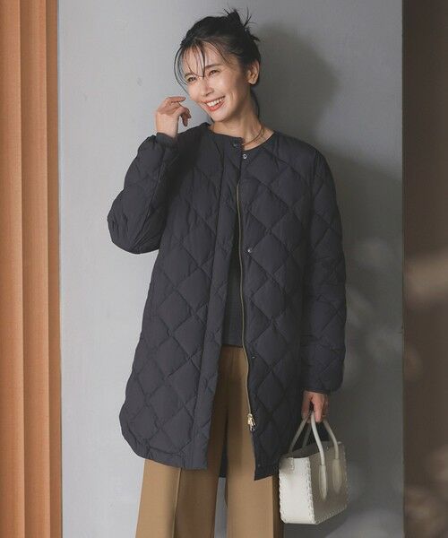 UNFILO / アンフィーロ ダウンジャケット・ベスト | 【自宅で洗濯OK / 軽量で暖かい】TAIONコラボ 2WAY キルティングダウン | 詳細1