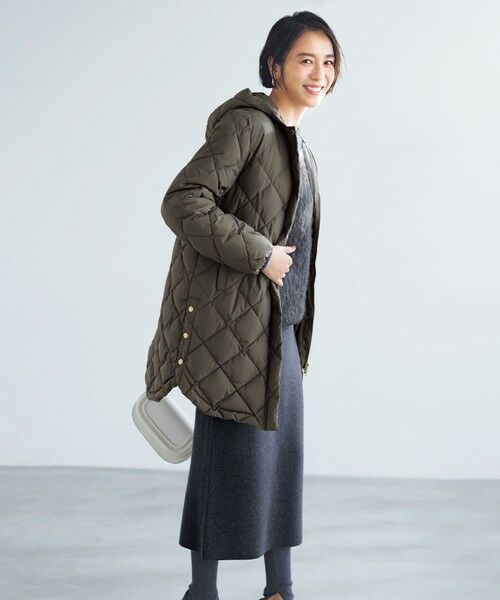 UNFILO / アンフィーロ ダウンジャケット・ベスト | 【自宅で洗濯OK / 軽量で暖かい】TAIONコラボ 2WAY キルティングダウン | 詳細9