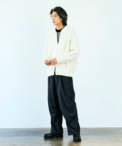 UNFILO / アンフィーロ ニット・セーター | 【男女兼用】ウールポップコーン ジップ ブルゾン | 詳細4