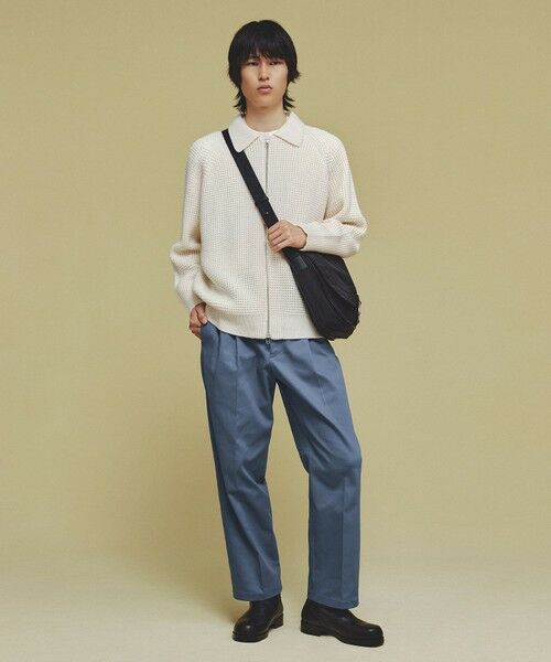 UNFILO / アンフィーロ ニット・セーター | 【男女兼用】ウールポップコーン ジップ ブルゾン | 詳細5