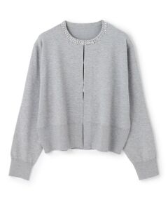 UNFILO / アンフィーロ カーディガン・ボレロ | ネックビジュー カーディガン