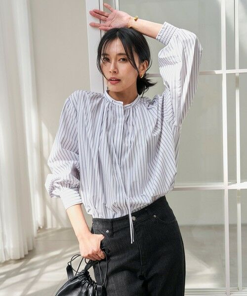 UNFILO / アンフィーロ シャツ・ブラウス | ギャザーブラウス | 詳細12