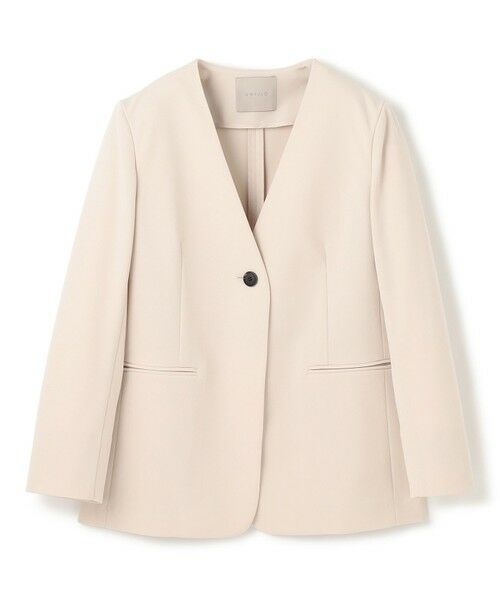 UNFILO / アンフィーロ ノーカラージャケット | BEAUTY MOVE ボタン付き ノーカラージャケット | 詳細3