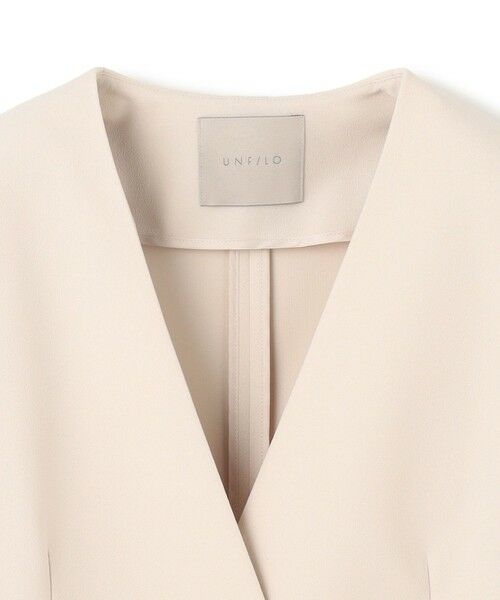 UNFILO / アンフィーロ ノーカラージャケット | BEAUTY MOVE ボタン付き ノーカラージャケット | 詳細5