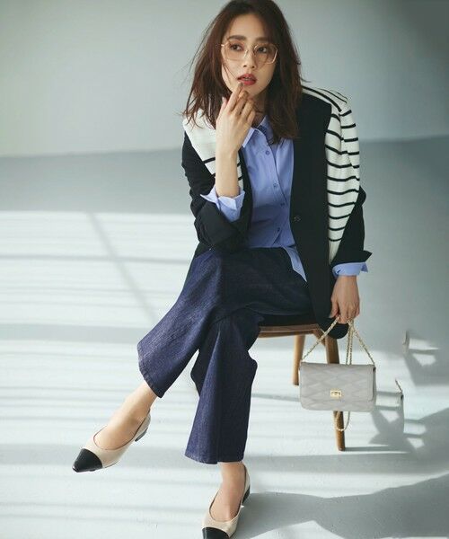 UNFILO / アンフィーロ ノーカラージャケット | BEAUTY MOVE ボタン付き ノーカラージャケット | 詳細15