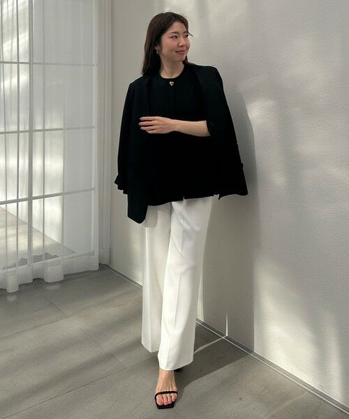 UNFILO / アンフィーロ ノーカラージャケット | BEAUTY MOVE ボタン付き ノーカラージャケット | 詳細19