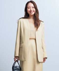 UNFILO / アンフィーロ ノーカラージャケット | ノーカラージャケット