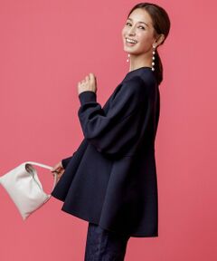 UNFILO / アンフィーロ スウェット | BEAUTY FORM JERSEY ペプラム トップス