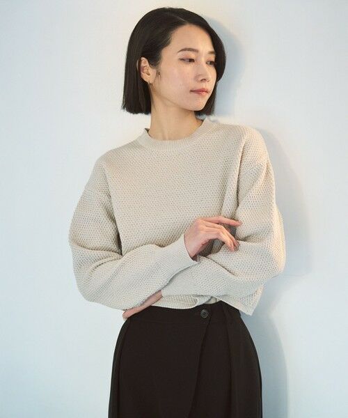 UNFILO / アンフィーロ ニット・セーター | 【WEB限定】ラメリンクス クロップドニット | 詳細5
