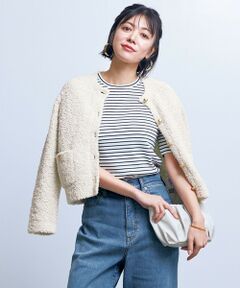 UNFILO / アンフィーロ カーディガン・ボレロ | テープフリンジニット カーディガン