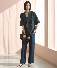 UNFILO / アンフィーロ デニムパンツ | 【UNFILO DENIM】撥水ストレッチ ワイドストレートデニム