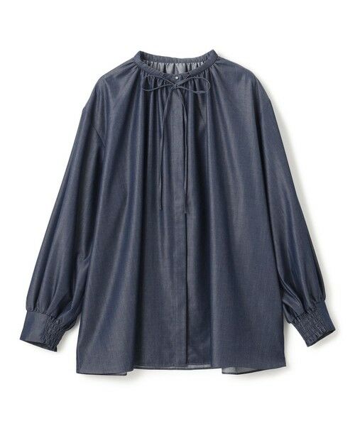 UNFILO / アンフィーロ シャツ・ブラウス | シャンブレーデニム ギャザーブラウス | 詳細3