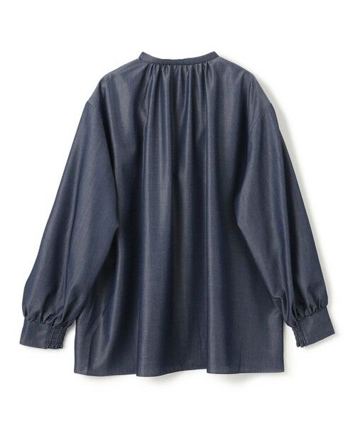 UNFILO / アンフィーロ シャツ・ブラウス | シャンブレーデニム ギャザーブラウス | 詳細4