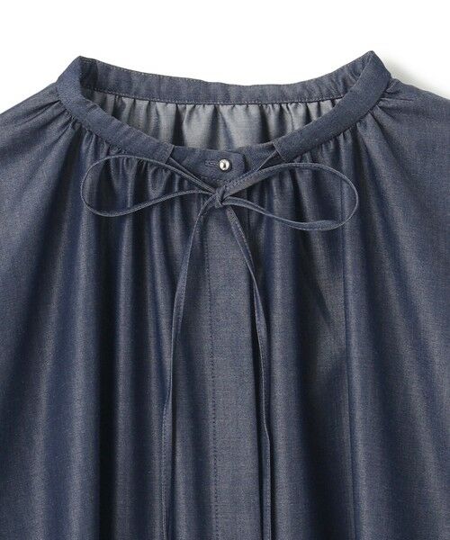UNFILO / アンフィーロ シャツ・ブラウス | シャンブレーデニム ギャザーブラウス | 詳細5