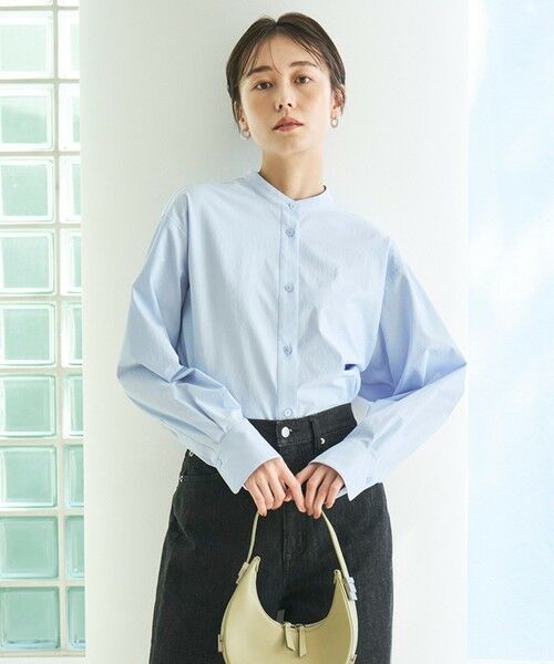 UNFILO / アンフィーロ シャツ・ブラウス | バンドカラー コンフォートシャツ | 詳細16