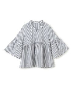 UNFILO / アンフィーロ シャツ・ブラウス | コットンブロード フリルネックシャツ