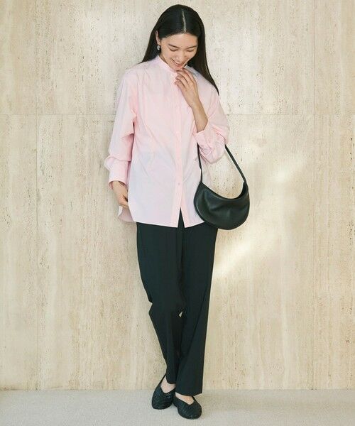 UNFILO / アンフィーロ シャツ・ブラウス | バンドカラー コンフォートシャツ | 詳細6