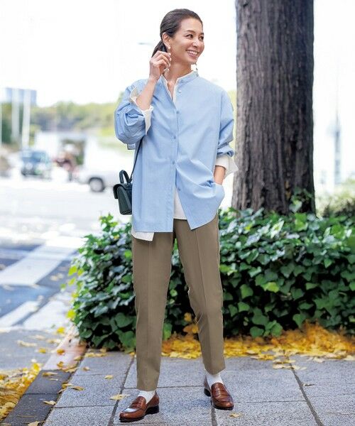 UNFILO / アンフィーロ シャツ・ブラウス | バンドカラー コンフォートシャツ | 詳細15