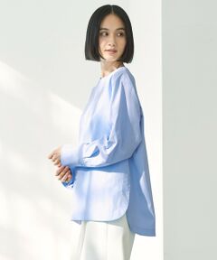 UNFILO / アンフィーロ シャツ・ブラウス | ノーカラーコンフォートシャツ