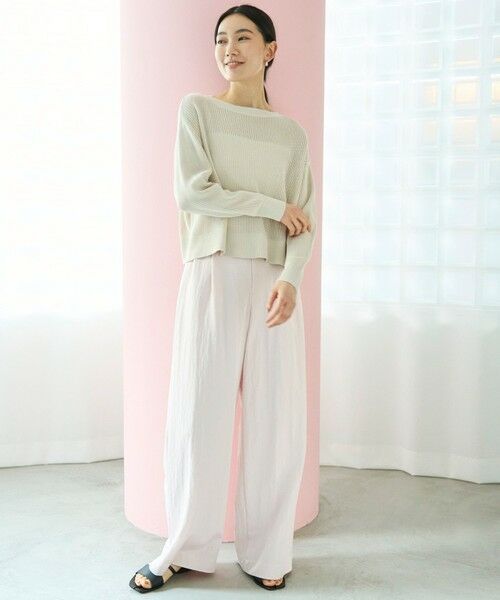 UNFILO / アンフィーロ ニット・セーター | メッシュ クロップドニット | 詳細5