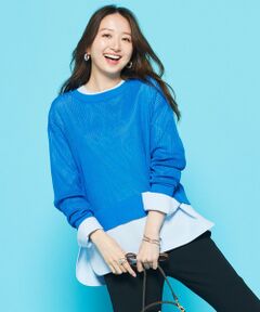 UNFILO / アンフィーロ ニット・セーター | メッシュ クロップドニット