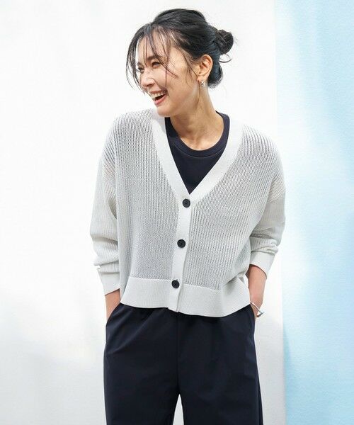UNFILO / アンフィーロ カーディガン・ボレロ | メッシュニット カーディガン | 詳細1