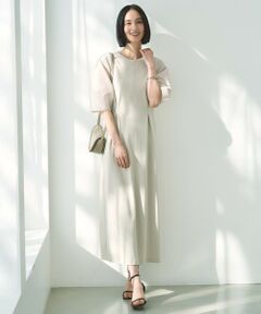 UNFILO / アンフィーロ ロング・マキシ丈ワンピース | 【VERY×UNFILOコラボ】BEAUTY MOVE シアースリーブ ワンピース