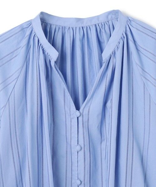 UNFILO / アンフィーロ シャツ・ブラウス | ストライプレース ギャザーブラウス | 詳細15