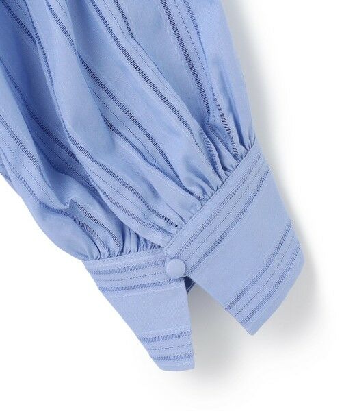 UNFILO / アンフィーロ シャツ・ブラウス | ストライプレース ギャザーブラウス | 詳細16