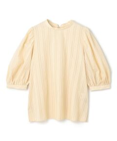 UNFILO / アンフィーロ シャツ・ブラウス | ストライプレース 2WAY パフスリーブブラウス