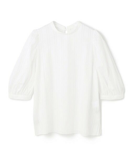 UNFILO / アンフィーロ シャツ・ブラウス | ストライプレース 2WAY パフスリーブブラウス | 詳細4